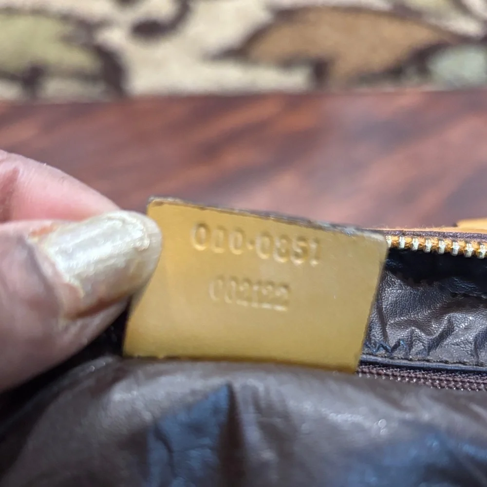 Gucci Beige and Red Stripe Satchel with Yellow Accents - Picture 6 of 14